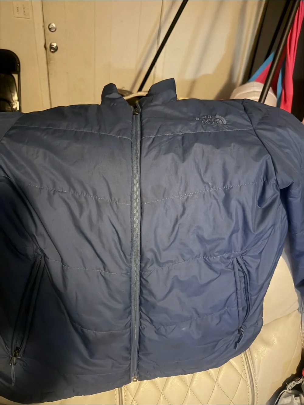 The North Face Men's Blue Quilted Puffer Jacket